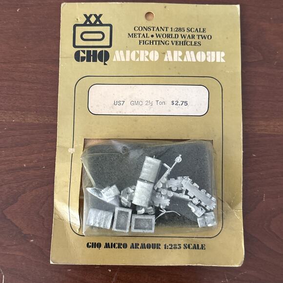 GHQ Micro Armour Metal WW2 Fighting Vehicles US7 GMC 2 1/2 Ton - Picture 1 of 5